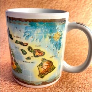 Hawaiian Islands Map Mug
